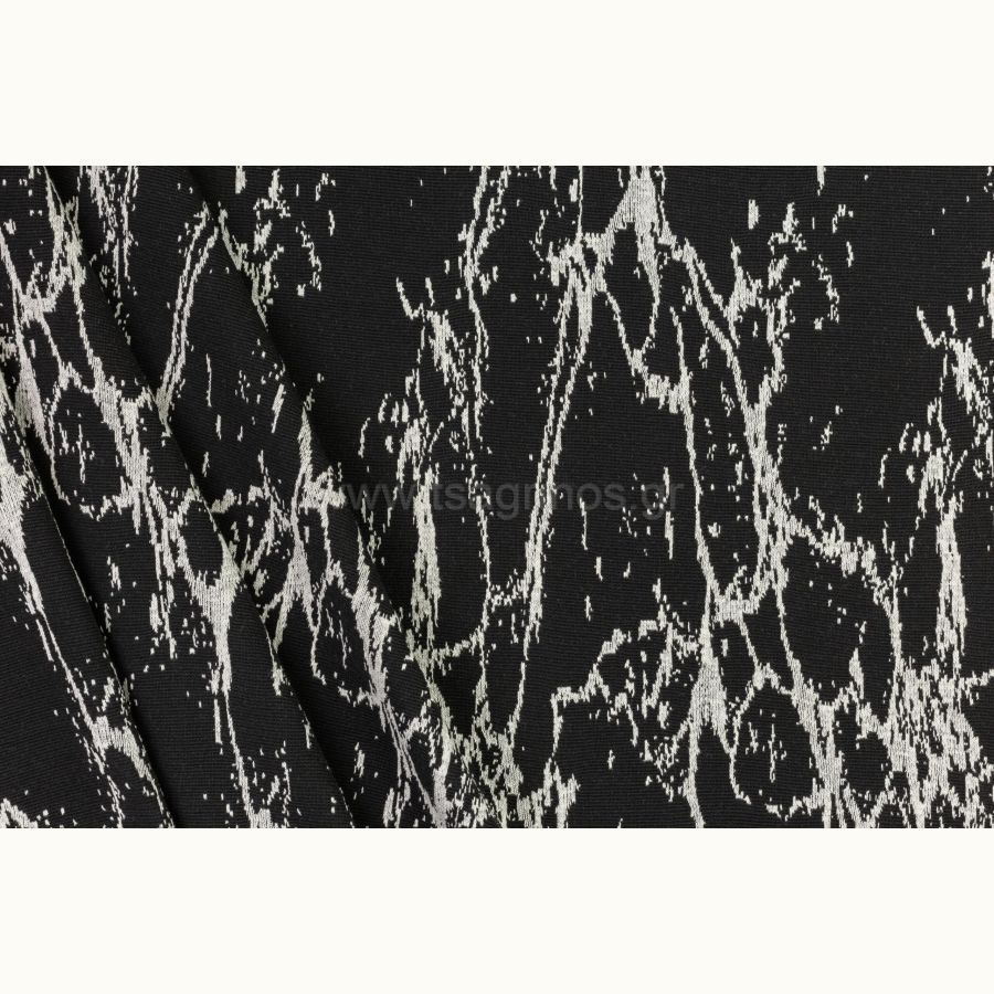 ΥΦΑΣΜΑ ΕΛΑΣΤΙΚΟ ΒΑΡΥ ΑΝΑΓΛΥΦΟ ΖΑΚΑΡ (ΜΑΥΡΟ - ΣΧΕΔΙΟ ΜΑΡΜΑΡΟ) - Ρετάλι 1.50μ.