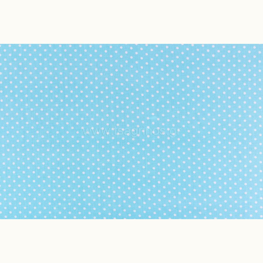 ΥΦΑΣΜΑ ΠΟΠΛΙΝΑ 100% ΒΑΜΒΑΚΙ ΣΧΕΔΙΟ ΠΟΥΑ ΑΡΑΙΟ ΜΙΚΡΟ (ΓΑΛΑΖΙΟ ΑΝΟΙΧΤΟ - ΑΣΠΡΟ) - Ρετάλι 4.70μ.
