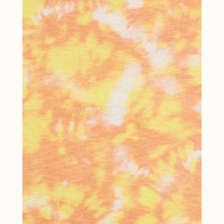 ΥΦΑΣΜΑ ΦΟΥΤΕΡ TRICOT ΠΕΤΣΕΤΕ (TIE DYE - ΠΟΡΤΟΚΑΛΙ) - Ρετάλι 3.70μ.