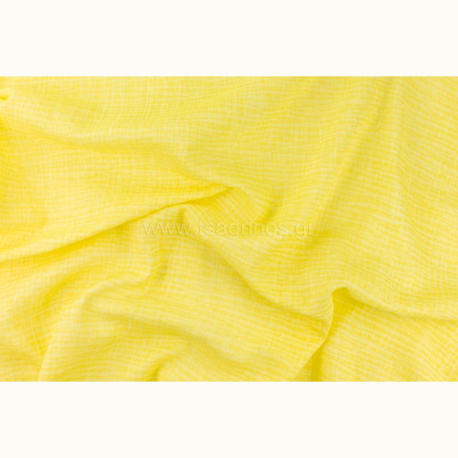 ΥΦΑΣΜΑ ΒΑΜΒΑΚΕΡΗ ΜΟΥΣΕΛΙΝΑ (DOUBLE GAUZE) TIE DYE ΚΙΤΡΙΝΟ