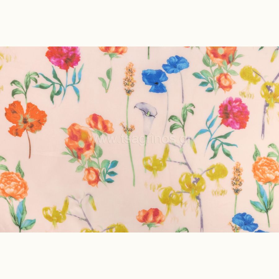 ΥΦΑΣΜΑ ΜΟΥΣΕΛΙΝΑ ΕΜΠΡΙΜΕ SILK TOUCH (FLORAL BLOSSOM)