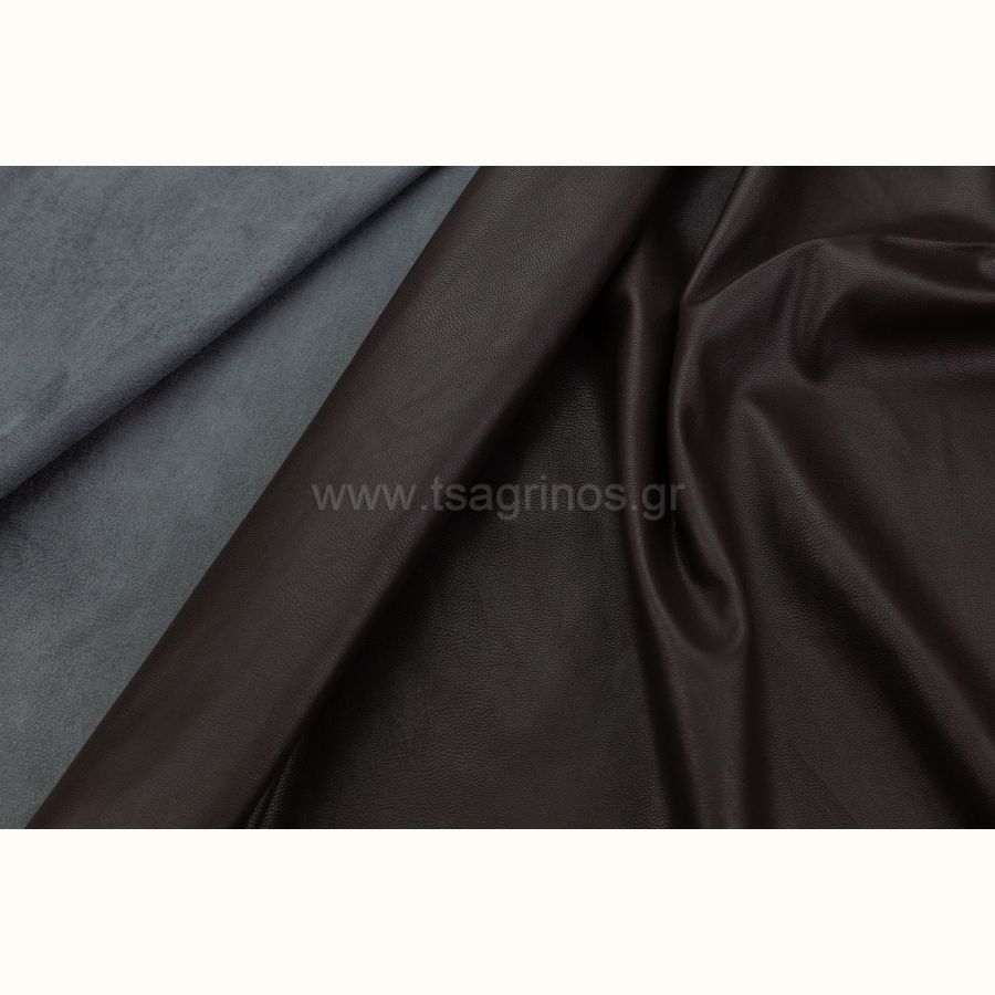 ΥΦΑΣΜΑ ΔΕΡΜΑΤΙΝΗ ΕΛΑΣΤΙΚΗ ΜΕ ΕΠΕΝΔΥΣΗ ΦΛΙΣ (ΚΑΦΕ ΣΚΟΥΡΟ)