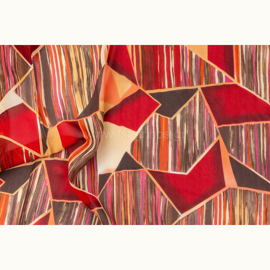 ΥΦΑΣΜΑ ΖΟΡΖΕΤΑ 100% ΒΙΣΚΟΖ - Ρετάλι 3 μέτρα