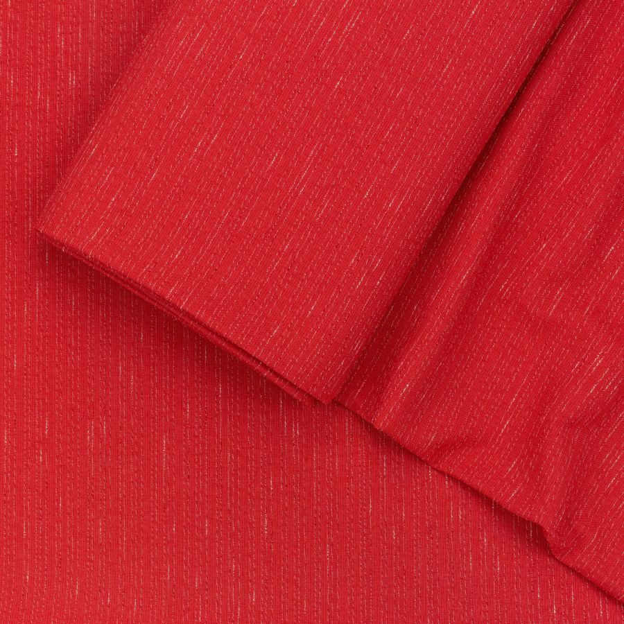 ΥΦΑΣΜΑ ΛΙΝΟ ΣΥΜΜΙΚΤΟ ΜΕ ΑΝΑΓΛΥΦΗ ΟΨΗ - ΚΟΚΚΙΝΟ