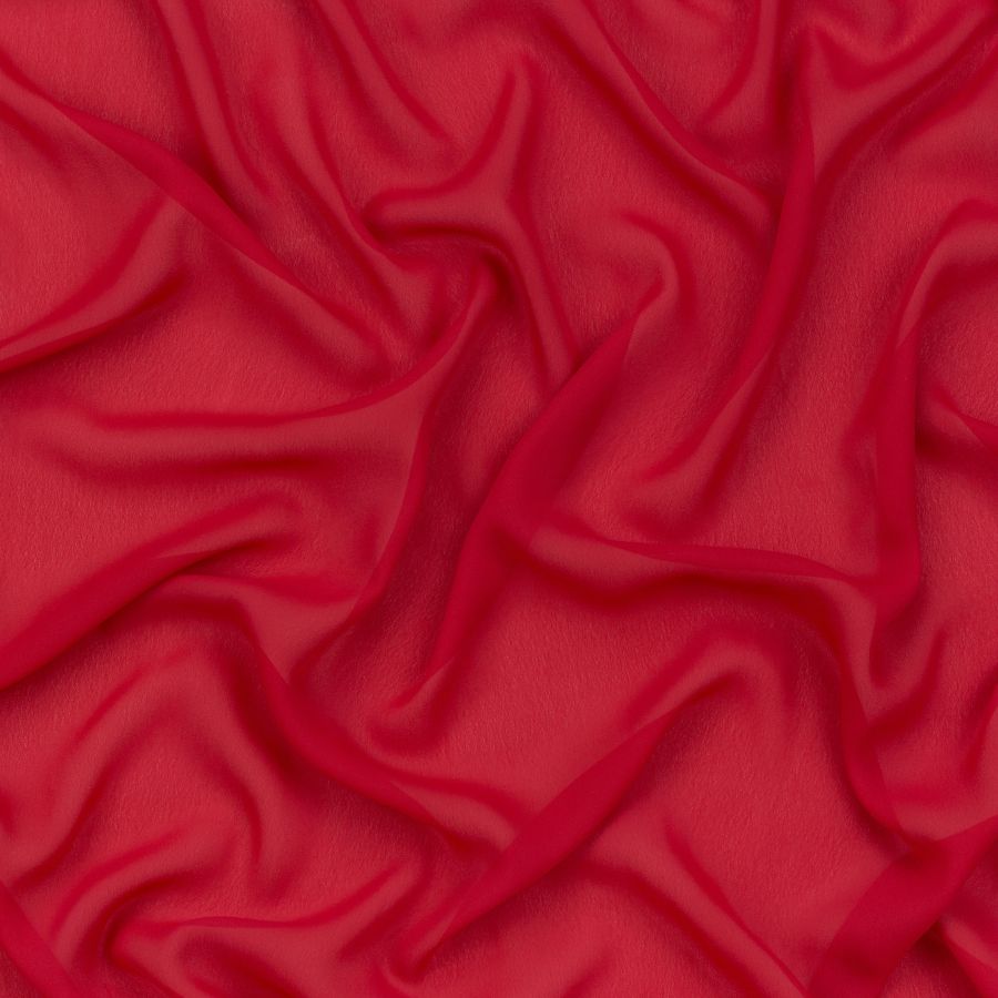 ΥΦΑΣΜΑ ΜΟΥΣΛΙΝ - ΖΟΡΖΕΤ ''HIGH MULTI'' ΠΥΚΝΗ, ΑΝΑΛΑΦΡΗ & ΜΑΛΑΚΗ - ΚΟΚΚΙΝΟ