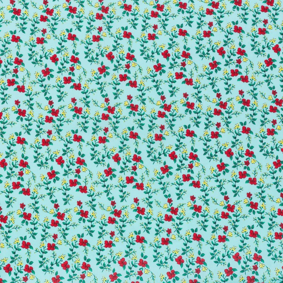 ΥΦΑΣΜΑ ΠΟΠΛΙΝΑ 100% ΒΑΜΒΑΚΙ - ΡΕΤΡΟ ΛΟΥΛΟΥΔΑΚΙ ΤΥΡΚΟΥΑΖ