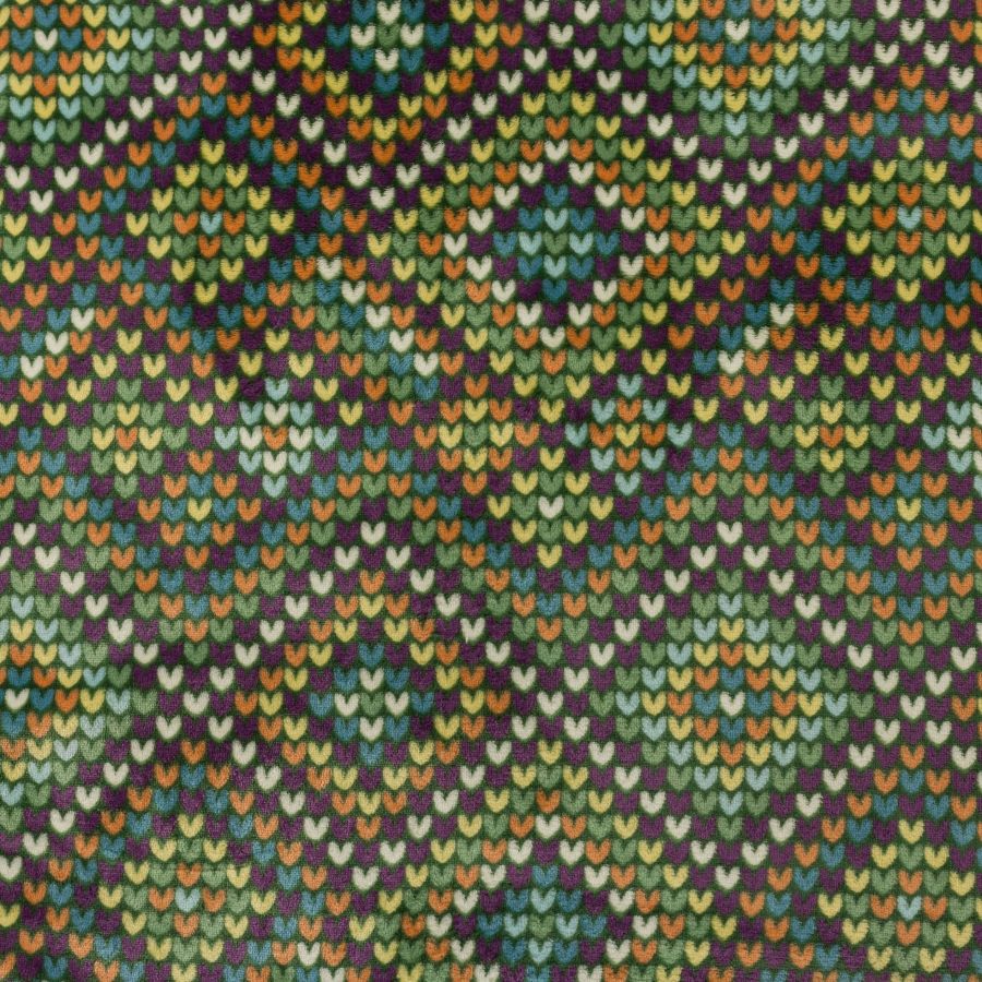 ΥΦΑΣΜΑ ΦΛΙΣ ΓΟΥΝΑΚΙ “POLAR FLEECE” - ΠΟΛΥΧΡΩΜΕΣ ΚΑΡΔΙΕΣ ΠΛΕΚΤΟ