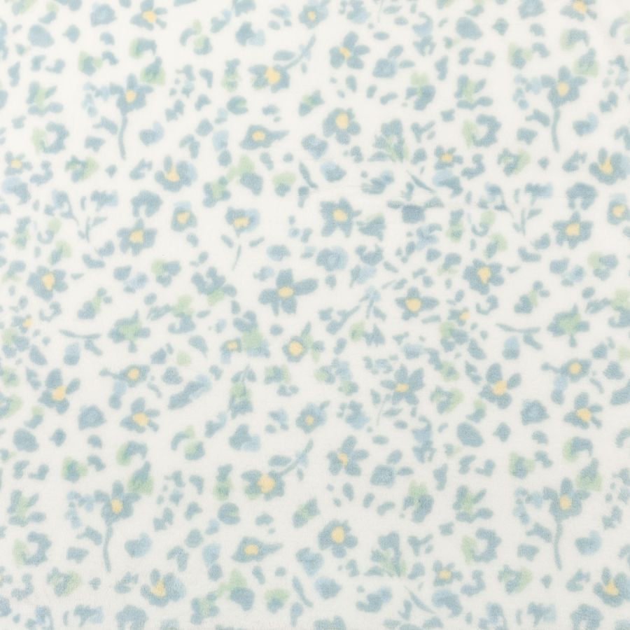 ΥΦΑΣΜΑ ΦΛΙΣ ΓΟΥΝΑΚΙ “POLAR FLEECE” - ΜΠΛΕ ΑΝΘΑΚΙΑ SOFT