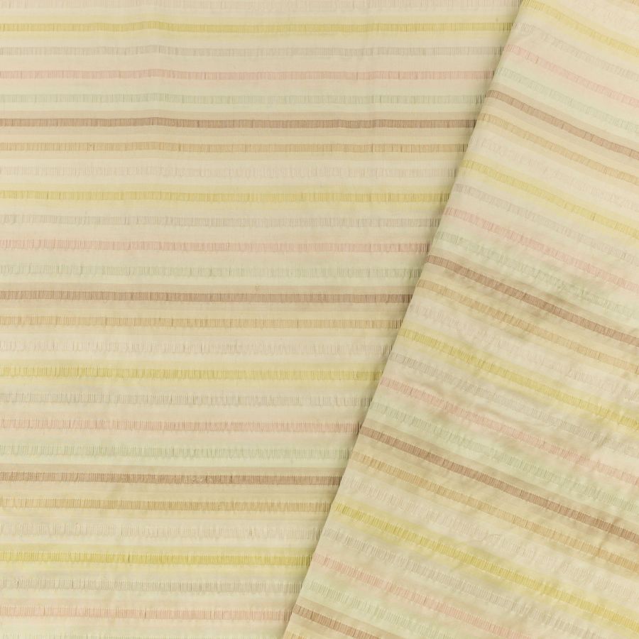 ΥΦΑΣΜΑ ΤΑΦΤΑΣ 100% ΜΕΤΑΞΩΤΟΣ ΜΕ ΑΝΑΓΛΥΦΟ ΚΕΝΤΗΜΑ - ΛΑΧΑΝΙ ΠΟΛΥΧΡΩΜΟ ΠΑΣΤΕΛ