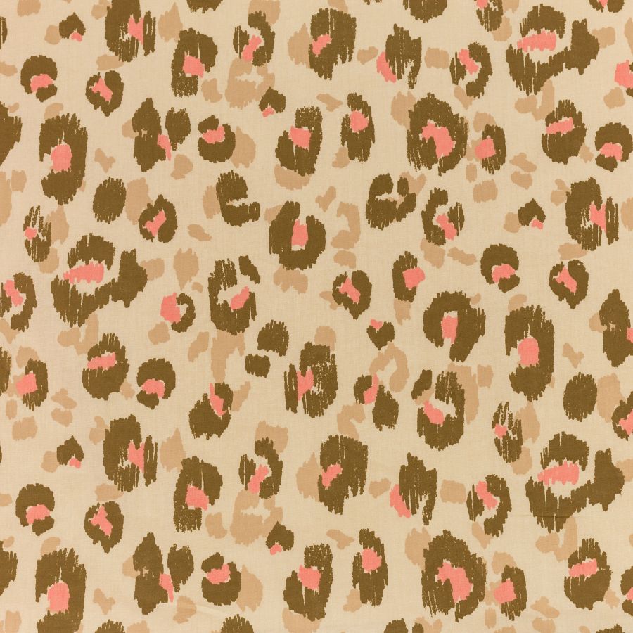 ΥΦΑΣΜΑ ΠΟΠΛΙΝΑ 100% ΒΑΜΒΑΚI - BLUSH SAFARI - Ρετάλι 3.60μ.