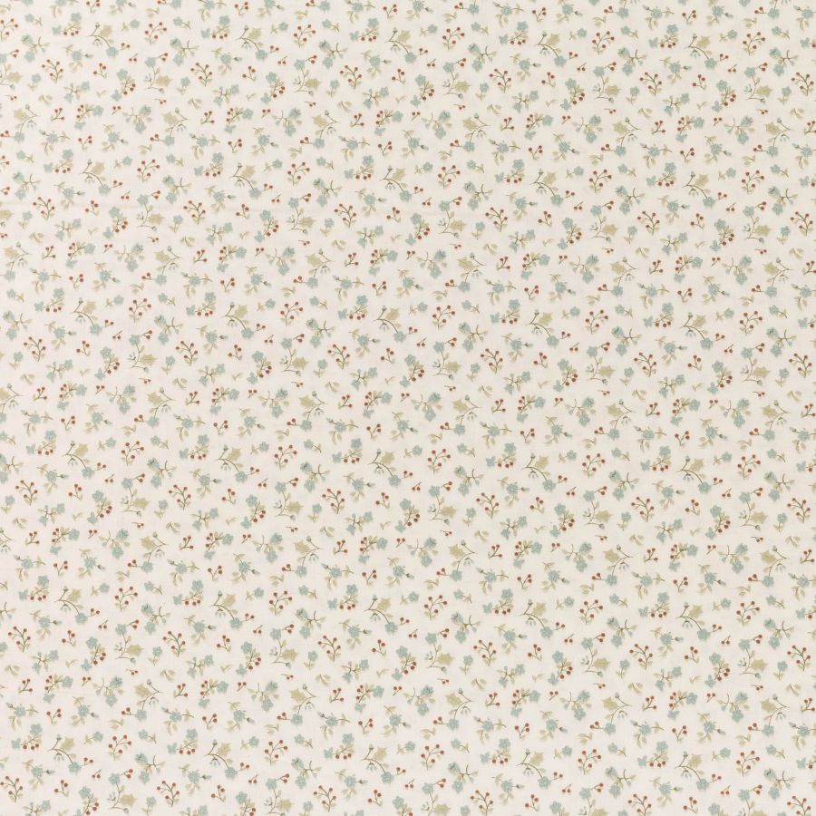 ΥΦΑΣΜΑ ΠΟΠΛΙΝΑ 100% ΒΑΜΒΑΚI - ΜΙΚΡΑ ΛΟΥΛΟΥΔΑΚΙΑ ΓΑΛΑΖΙΑ ΓΚΙ ΣΕ ΕΚΡΟΥ ΦΟΝΤΟ 