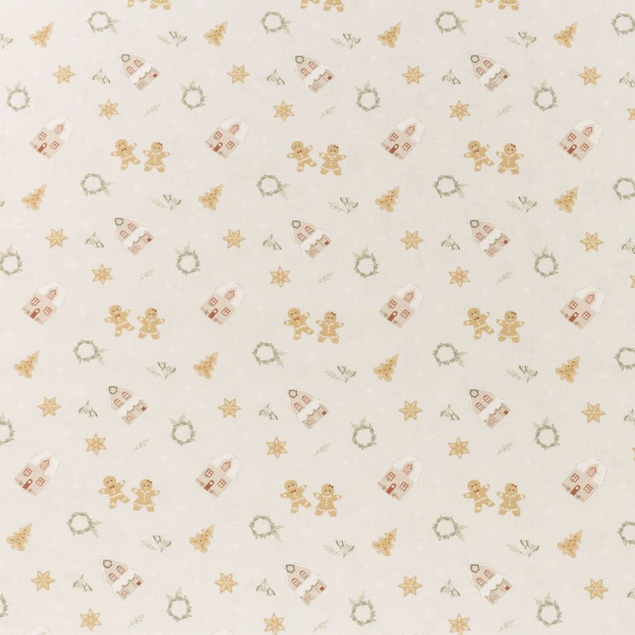 ΥΦΑΣΜΑ ΠΟΠΛΙΝΑ 100% ΒΑΜΒΑΚI - ΧΡΙΣΤΟΥΓΕΝΝΙΑΤΙΚΑ ΣΠΙΤΑΚΙΑ & ΜΠΙΣΚΟΤΑ ΜΠΕΖ/ΛΑΔΙ