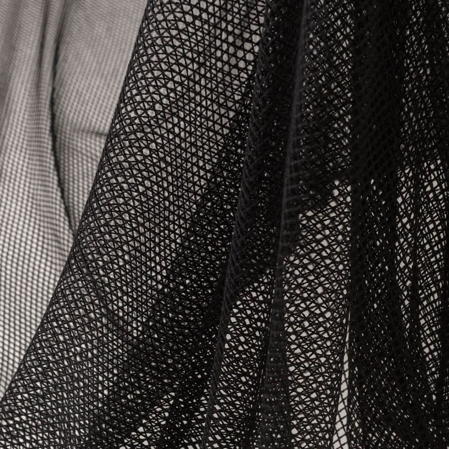 ΥΦΑΣΜΑ ΔΙΧΤΥ ΕΛΑΣΤΙΚΟ ΠΛΕΚΤΟ ΜΕ ΜΕΓΑΛΕΣ ΤΡΥΠΕΣ, ΜΑΥΡΟ