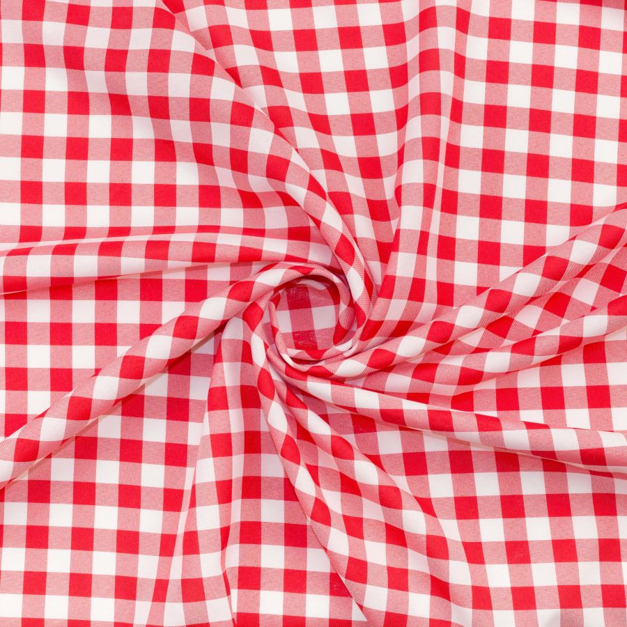 ΥΦΑΣΜΑ ΠΟΛΥΕΣΤΕΡΙΚΟ ΓΕΝΙΚΗΣ ΧΡΗΣΗΣ ''WORKWEAR'' ΚΑΡΟ ΜΕΓΑΛΟ ΑΣΠΡΟ - ΚΟΚΚΙΝΟ