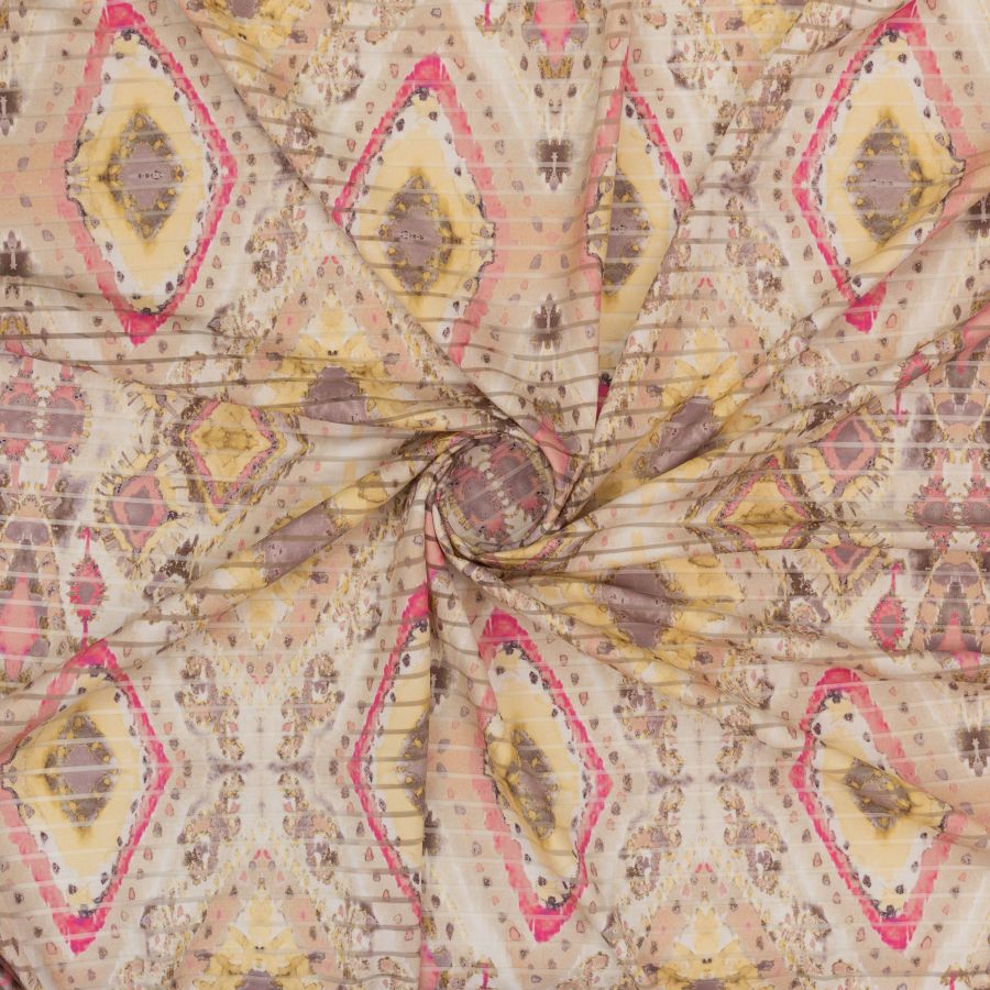 ΥΦΑΣΜΑ ΕΛΑΣΤΙΚΟ ΜΕ ΗΜΙΔΙΑΦΑΝΗ ΥΦΑΝΣΗ ΡΙΓΕ - ΕΚΡΟΥ/ΜΠΕΖ