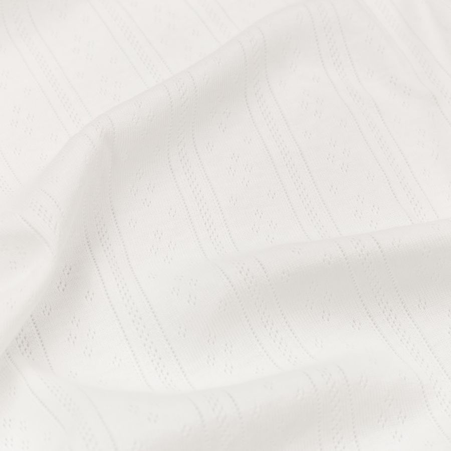 ΥΦΑΣΜΑ ΠΛΕΚΤΟ ΔΙΑΤΡΗΤΟ ''POINTELLE'' - ΣΠΑΣΜΕΝΟ ΛΕΥΚΟ