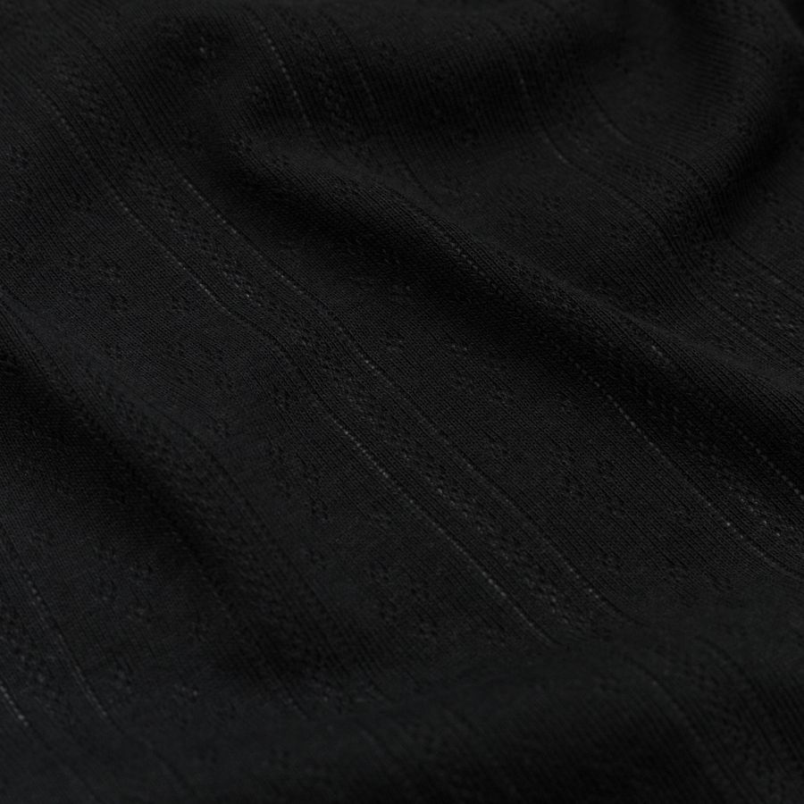 ΥΦΑΣΜΑ ΠΛΕΚΤΟ ΔΙΑΤΡΗΤΟ ''POINTELLE'' - ΜΑΥΡΟ