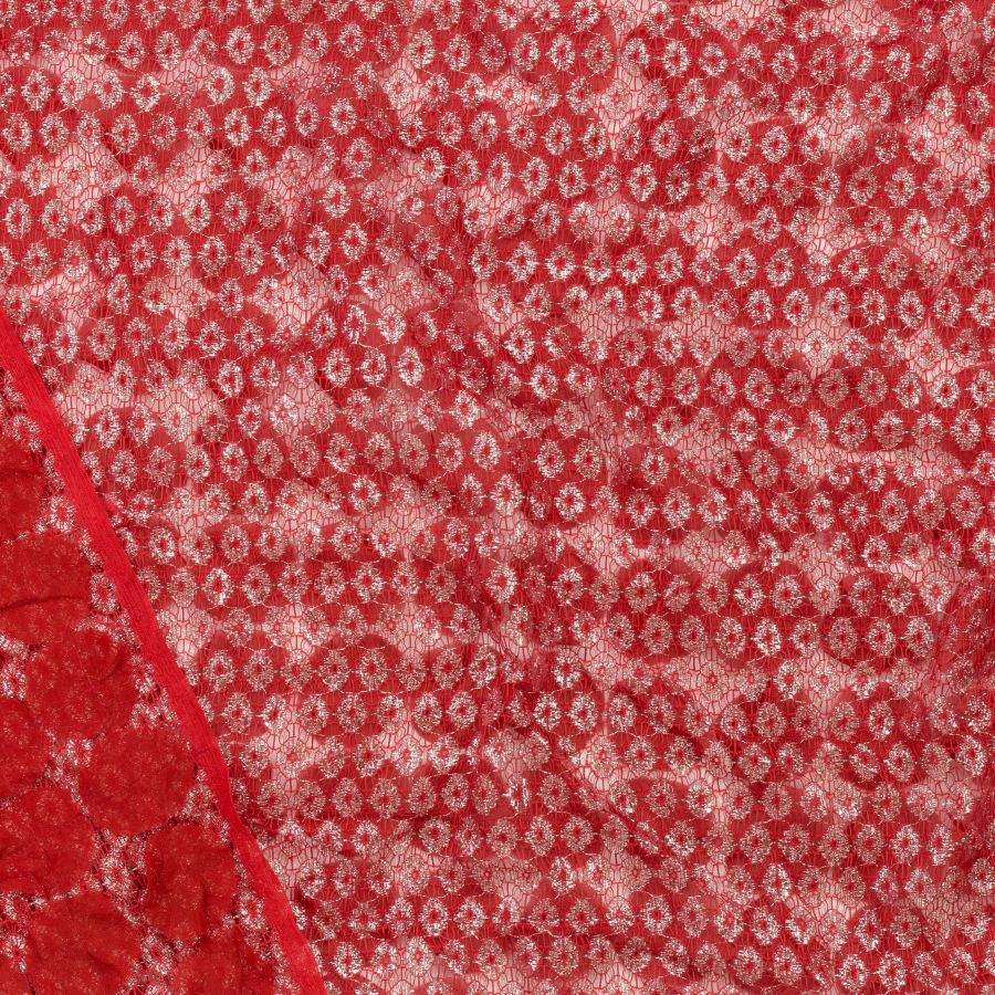 ΥΦΑΣΜΑ ΔΑΝΤΕΛΑ ΔΙΧΤΥ ΜΕ ΜΕΤΑΛΙΚΗ ΛΑΜΨΗ - ΚΟΚΚΙΝΟ & ΑΣΗΜΙ