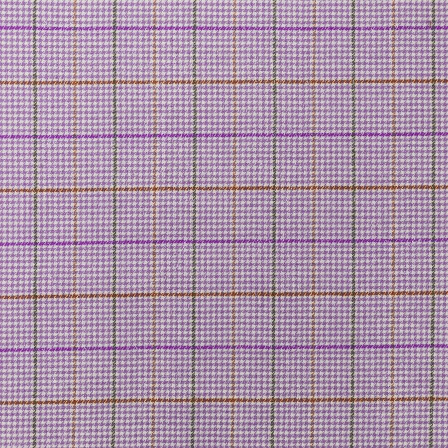 ΥΦΑΣΜΑ ΜΑΛΛΙΝΟ ΚΑΡΟ PIED DE POULE ΜΕ ΛΑΜΕ ΚΛΩΣΤΗ – ΜΩΒ