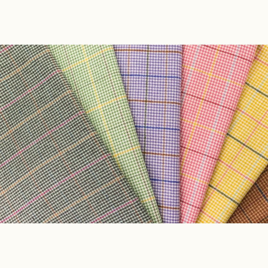 ΥΦΑΣΜΑ ΜΑΛΛΙΝΟ ΚΑΡΟ PIED DE POULE ΜΕ ΛΑΜΕ ΚΛΩΣΤΗ – ΠΡΑΣΙΝΟ ΛΑΔΙ