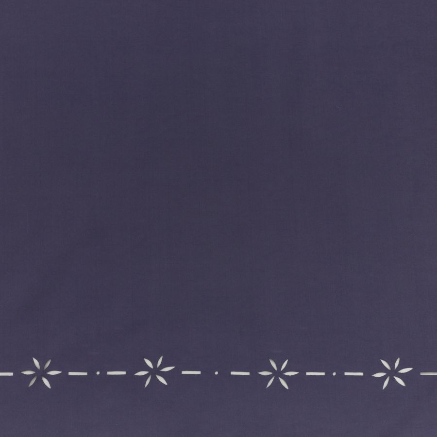 ΥΦΑΣΜΑ ΤΥΠΟΥ ΚΟΥΠΡΟ-CUPRO ΜΕ ΔΙΑΤΡΗΤΗ ΜΠΟΡΝΤΟΥΡΑ - ΜΩΒ ΣΚΟΥΡΟ - Ρετάλι 1.20μ.