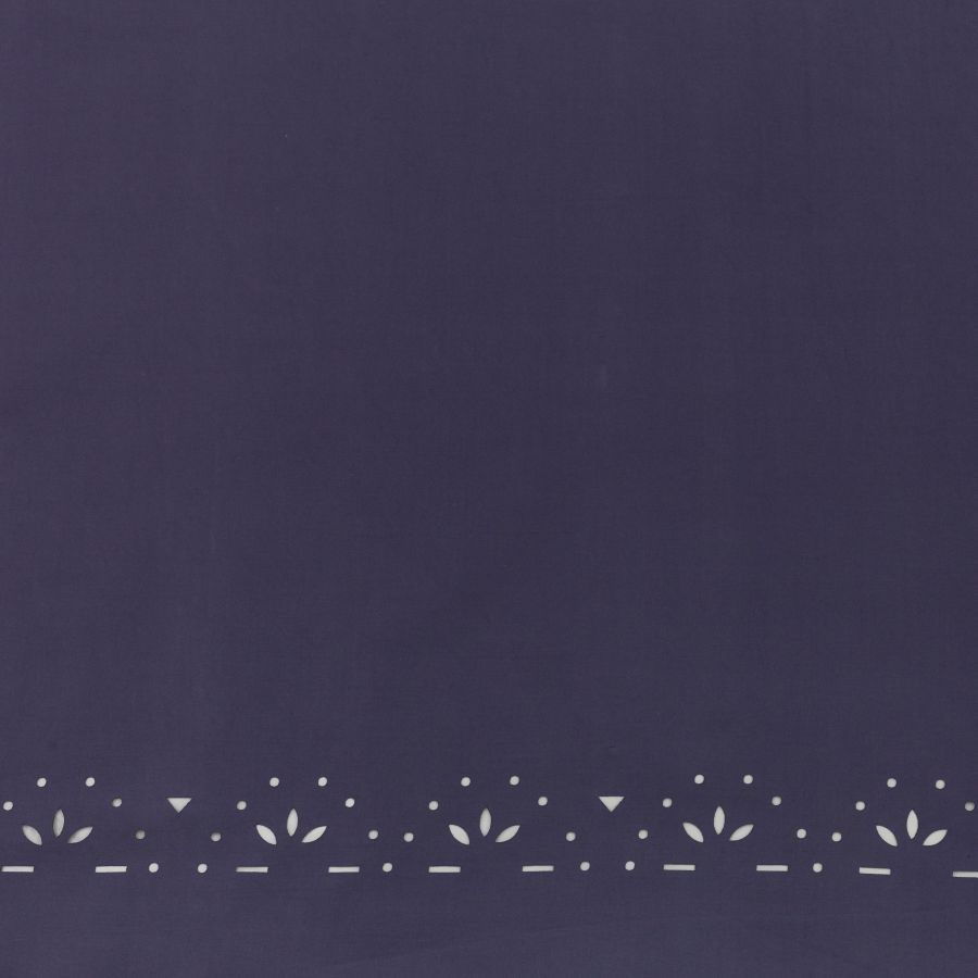 ΥΦΑΣΜΑ ΤΥΠΟΥ ΚΟΥΠΡΟ-CUPRO ΜΕ ΔΙΑΤΡΗΤΗ ΜΠΟΡΝΤΟΥΡΑ - ΜΩΒ ΣΚΟΥΡΟ - Ρετάλι 1.60μ.