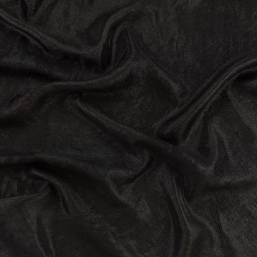 ΥΦΑΣΜΑ ΧΕΙΜΕΡΙΝΟ ΣΑΤΙΝΕ ΜΑΛΑΚΟ ΜΕ ΕΠΕΝΔΥΣΗ - ΜΑΥΡΟ ΙΡΙΖΕ