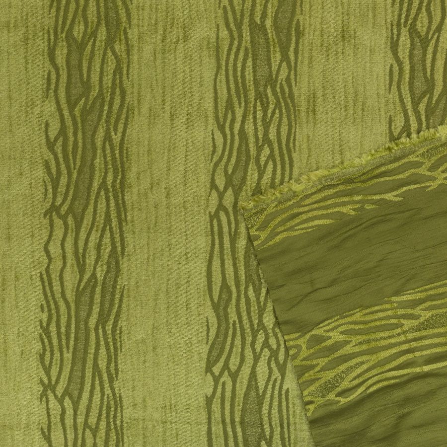 ΥΦΑΣΜΑ ΣΕΝΙΛ ΜΑΛΑΚΟ ΓΙΑ ΡΙΧΤΑΡΙΑ ΕΜΠΡΙΜΕ - ΠΡΑΣΙΝΟ ΛΑΔΙ ''ANIMAL PRINT'' - Ρετάλι 1.10μ.