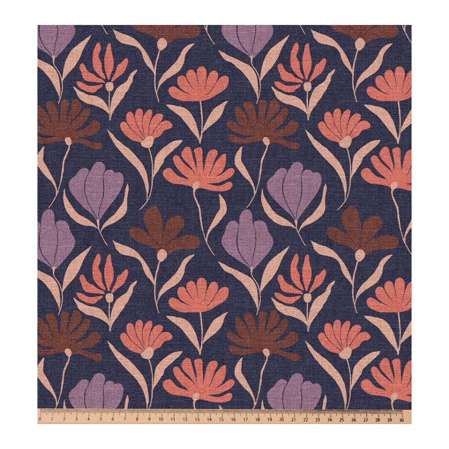 ΥΦΑΣΜΑ ΒΑΜΒΑΚΕΡΟ HALF PANAMA PREMIUM DIGITAL PRINT - ΝΥΧΤΕΡΙΝΟΣ ΚΗΠΟΣ