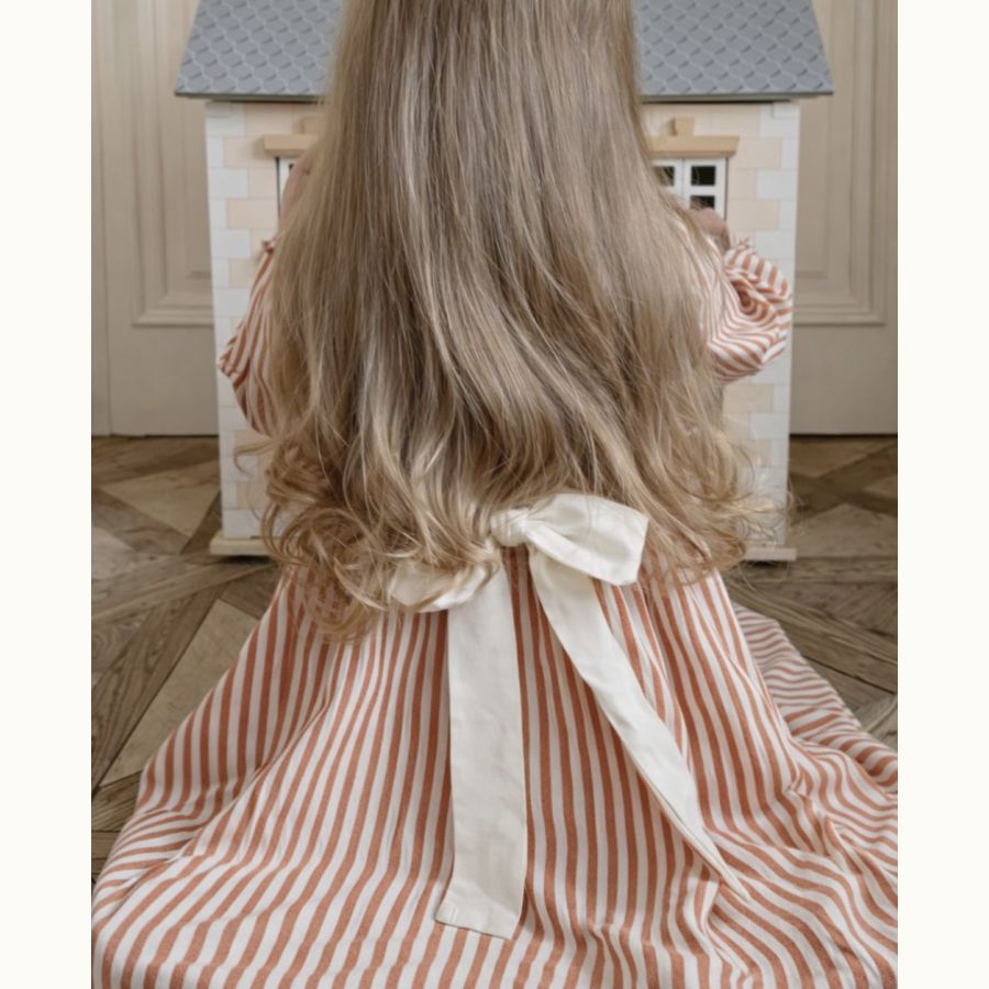 ΥΦΑΣΜΑ 100% ΒΑΜΒΑΚΕΡΗ ΠΟΠΛΙΝΑ ΝΗΜΑΤΟΒΑΜΜΕΝΗ ΔΙΠΛΗΣ ΟΨΗΣ - ΡΙΓΕ 2mm ΑΣΠΡΟ/ ΚΑΦΕ ΚΕΡΑΜΙΔΙ