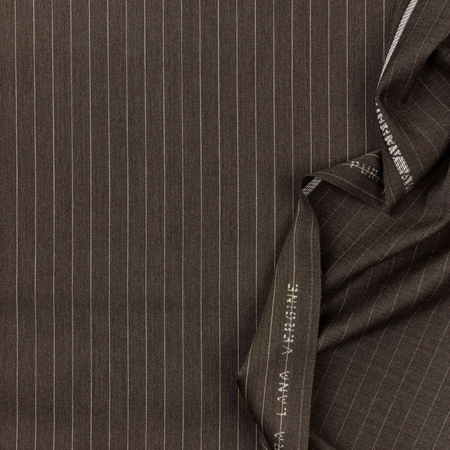 ΥΦΑΣΜΑ ΟΛΟΜΑΛΛΟ ''PURA LANA VERGINE'' ΣΧΕΔΙΟ ΡΙΓΕ ΚΑΦΕ ΣΚΟΥΡΟ