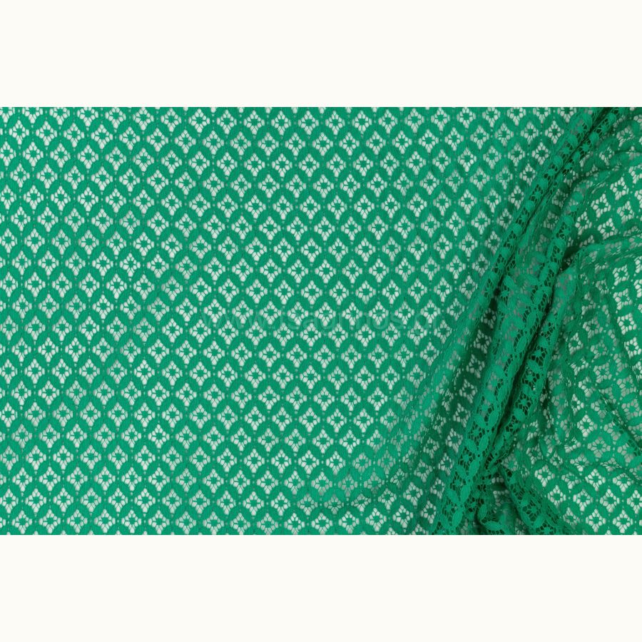 ΥΦΑΣΜΑ ΔΑΝΤΕΛΑ ΠΛΕΚΤΗ ΣΧΕΔΙΟ ΓΕΩΜΕΤΡΙΚΑ ΣΧΗΜΑΤΑ ΠΡΑΣΙΝΟ ΣΜΑΡΑΓΔΙ - Ρετάλι 5.90μ.