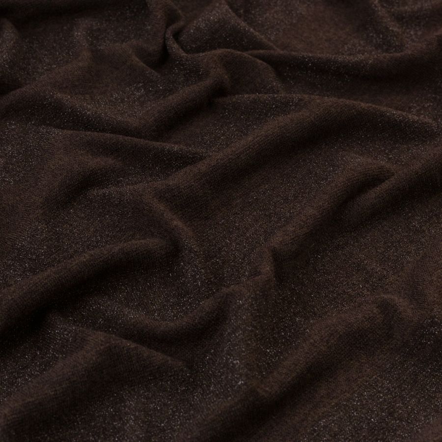 ΥΦΑΣΜΑ ΠΛΕΚΤΟ ΜΑΛΑΚΟ ΧΕΙΜΕΡΙΝΟ - ΜΟΝΟΧΡΩΜΟ ΡΙΓΕ ΜΕ ΛΟΥΡΕΞ, ΚΑΦΕ ΣΚΟΥΡΟ 