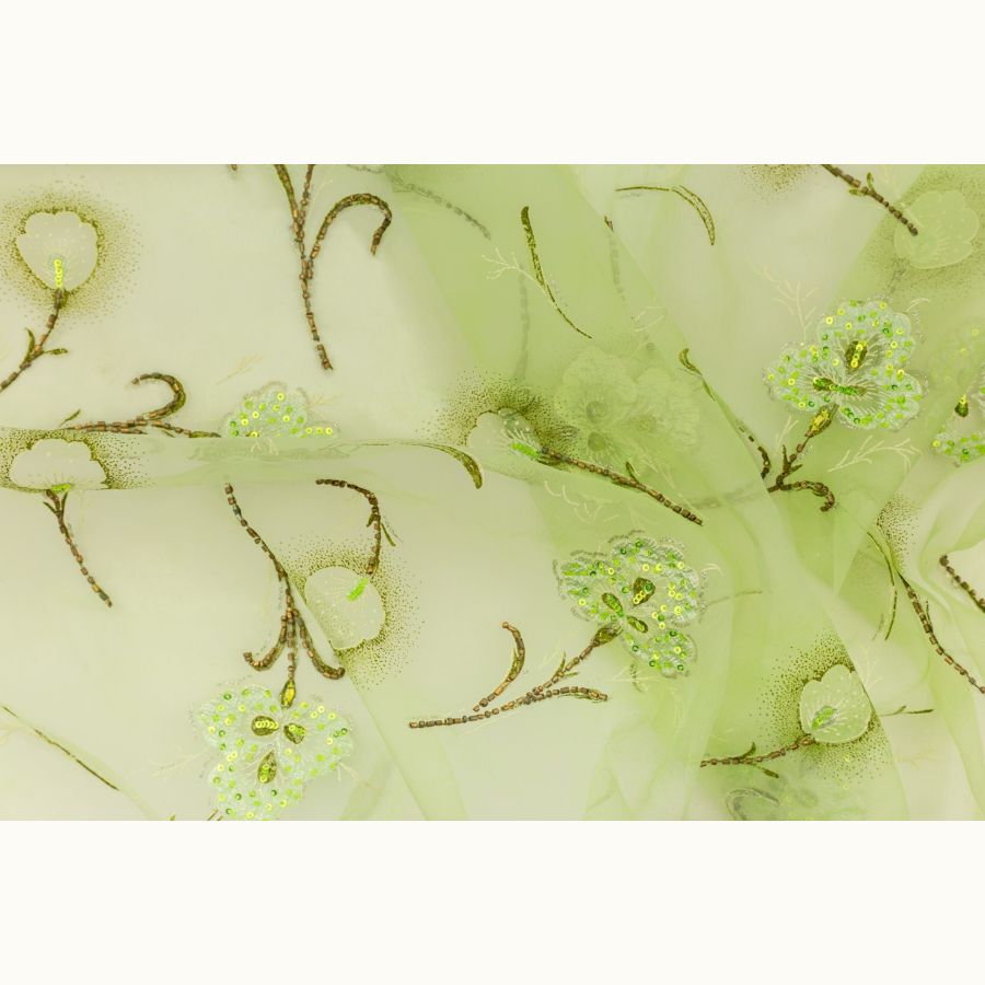 ΥΦΑΣΜΑ ΟΡΓΑΝΤΖΑ ΚΕΝΤΗΤΗ ΜΕ ΠΑΓΙΕΤΕΣ ΛΑΧΑΝΙ