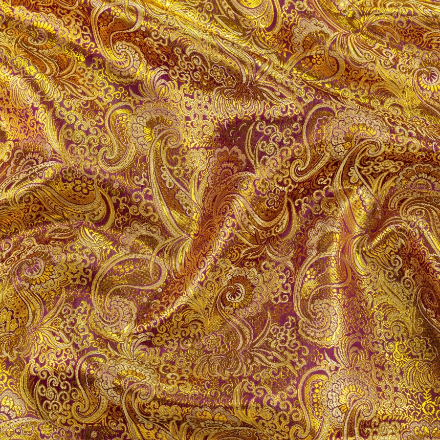 ΥΦΑΣΜΑ ΖΑΚΑΡ ΕΛΑΦΡΥ ΣΧΕΔΙΟ ΛΑΧΟΥΡ ΜΕ ΧΡΥΣΕΣ ΔΙΧΡΩΜΙΕΣ - ΜΩΒ