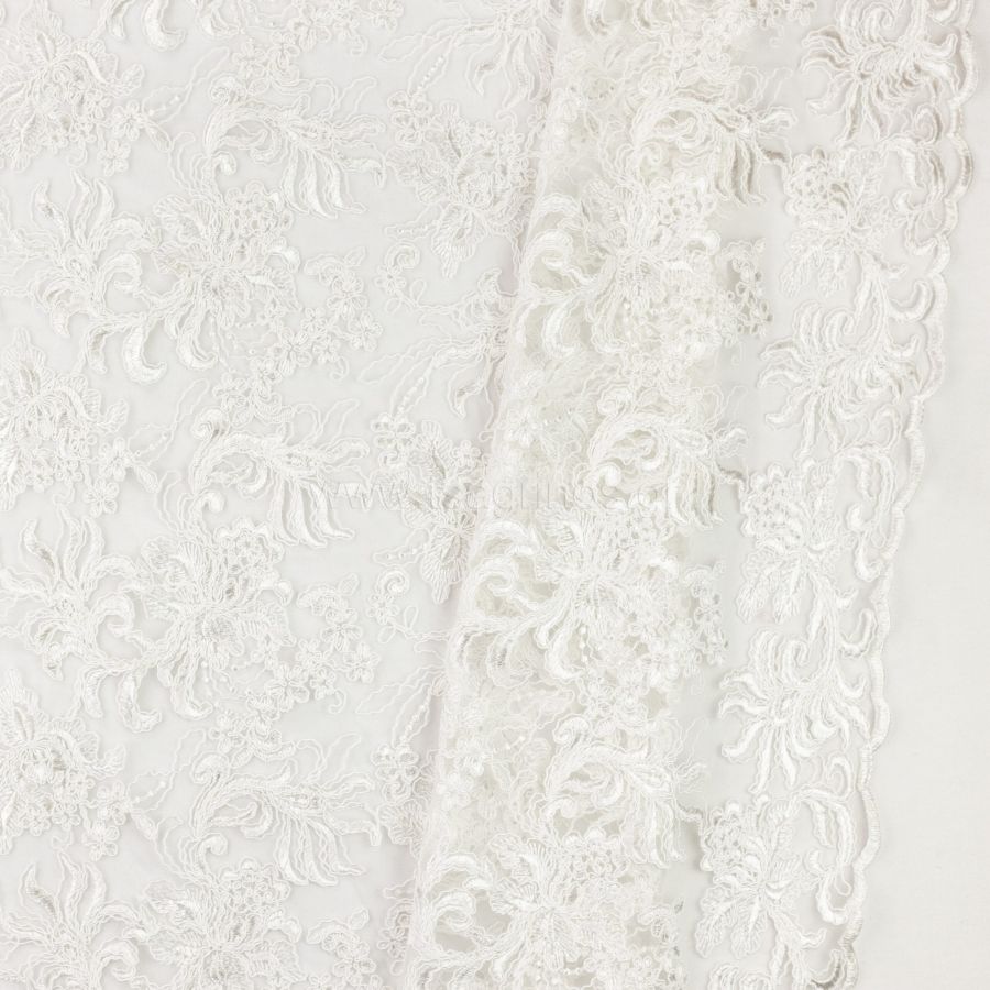 ΥΦΑΣΜΑ ΔΑΝΤΕΛΑ ΝΥΦΙΚΗ ΚΟΡΔΟΝΕ ΣΕ ΔΙΧΤΥ ΒΑΡΙΑ ΦΛΟΡΑΛ ΑΣΠΡΗ