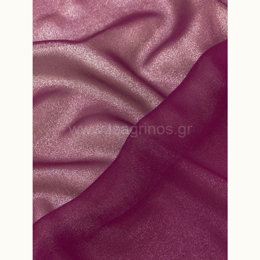 ΥΦΑΣΜΑ 100% ΜΕΤΑΞΩΤΗ ΜΟΥΣΕΛΙΝΑ SHIMMER ΔΙΠΛΗΣ ΟΨΗΣ