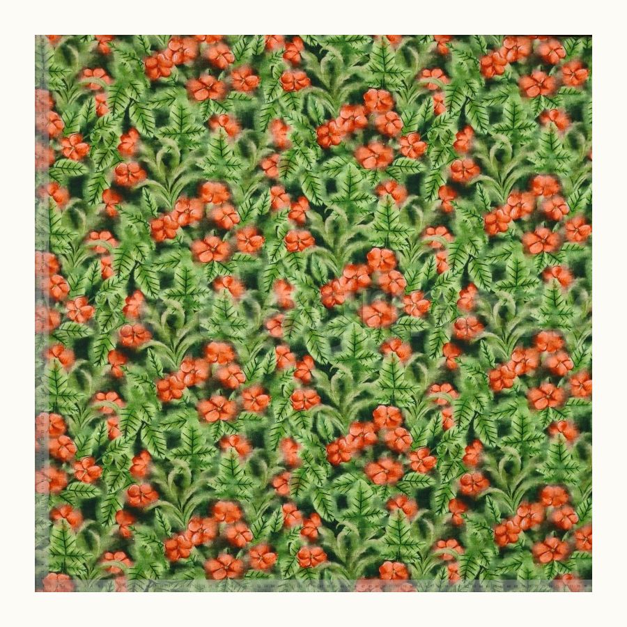 ΥΦΑΣΜΑ ΛΙΝΟ ΜΕ ΒΙΣΚΟΖ ΕΜΠΡΙΜΕ DIGITAL PRINT (FLORAL GARDEN)