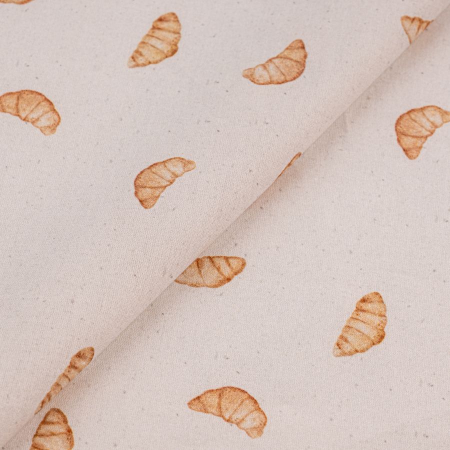 ΥΦΑΣΜΑ ΠΟΠΛΙΝΑ 100% ΒΑΜΒΑΚΙ DIGITAL PRINT - MINI CROISSANTS 