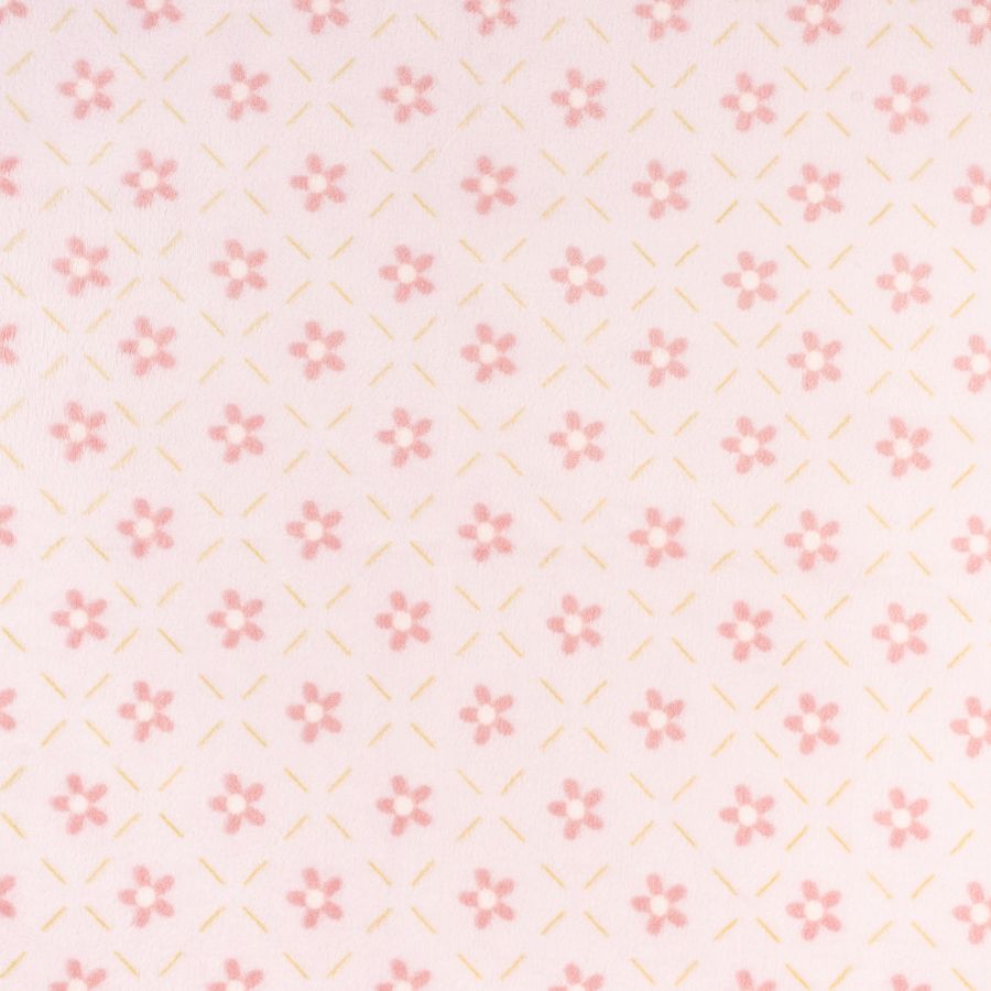 ΥΦΑΣΜΑ ΦΛΙΣ ΓΟΥΝΑΚΙ “POLAR FLEECE” - PINK DAISIES