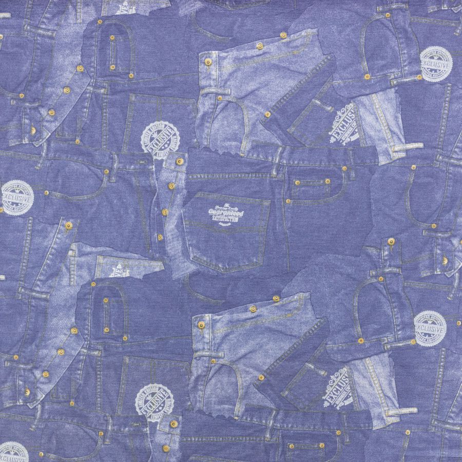 ΥΦΑΣΜA ΛΟΝΕΤΑ PRINTED (ΜΑΛΑΚΟ ΚΑΡΑΒΟΠΑΝΟ) PRINTED DENIM