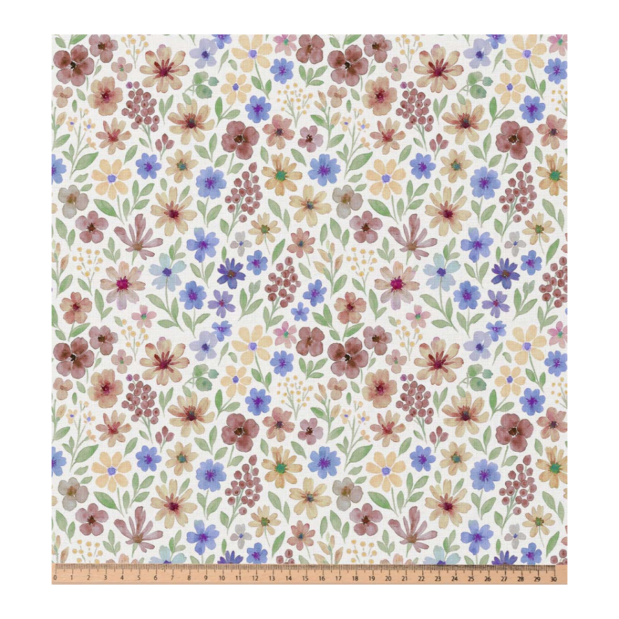 ΥΦΑΣΜΑ ΠΟΠΛΙΝΑ 100% ΒΑΜΒΑΚΙ DIGITAL PRINT - PASTEL MEADOW