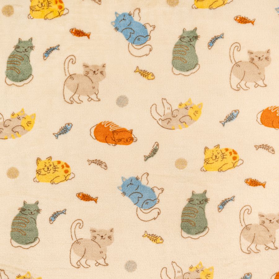 ΥΦΑΣΜΑ ΦΛΙΣ ΓΟΥΝΑΚΙ “POLAR FLEECE” - PLAYFUL CATS