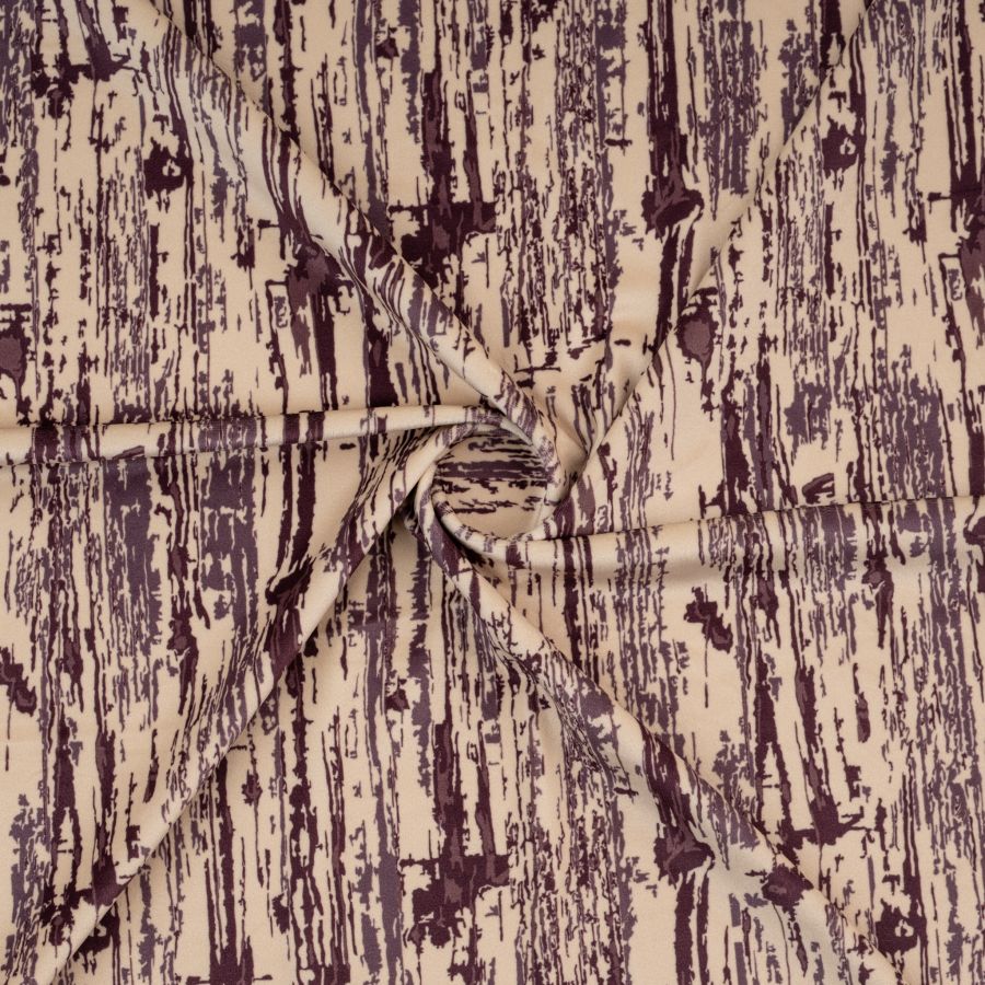 ΥΦΑΣΜΑ ΒΕΛΟΥΔΟ ΕΛΑΣΤΙΚΟ ΣΙΦΟΝ, WOOD TEXTURE – ΜΩΒ ΔΑΜΑΣΚΗΝΙ - Ρετάλια 0.60μ. + 1μ. + 4μ.