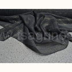 ΥΦΑΣΜΑ ΜΟΥΣΛΙΝ-(γκρι με χρυση κλωστη-φαρδος 0,80εκ.)