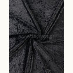 ΥΦΑΣΜΑ ΒΕΛΟΥΔΟ ΒΕΛΟΥΤΕ ”CRUSHED” (ΜΑΥΡΟ)