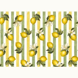 ΥΦΑΣΜΑ ΛΟΝΕΤΑ (ΚΑΡΑΒΟΠΑΝΟ ΜΑΛΑΚΟ) ΒΑΜΒΑΚΕΡΟ, DIGITAL PRINT - LIMONCELLO STRIPE