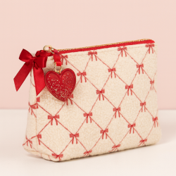 ΥΦΑΣΜΑ ΓΟΥΝΑ TEDDY ΜΕ ΚΕΝΤΗΜΑ ΦΙΟΓΚΑΚΙΑ ΚΟΚΚΙΝΑ - ΑΦΡΑΤΟ ΓΙΑ ΡΟΥΧΑ, ΚΟΥΒΕΡΤΕΣ ΚΑΙ ΔΙΑΚΟΣΜΗΣΗ