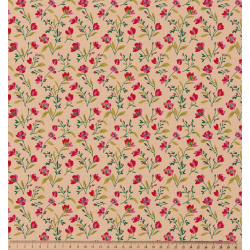 ΥΦΑΣΜΑ ΠΟΠΛΙΝΑ 100% ΒΑΜΒΑΚΙ - ΑΝΘΗ ΦΟΥΞΙΑ ΛΙΒΑΔΙΟΥ