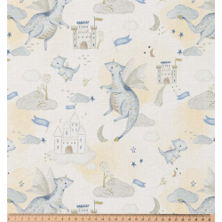 ΥΦΑΣΜΑ ΠΟΠΛΙΝΑ 100% ΒΑΜΒΑΚΙ - ΜΙΚΡΟΣ ΔΡΑΚΟΣ ΣΤΟ ΚΑΣΤΡΟ